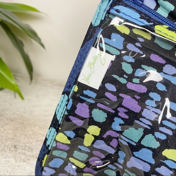 Vera Bradley Fabric tri-flap Blue and Purple Travel Organizer - Picture 9 of 10